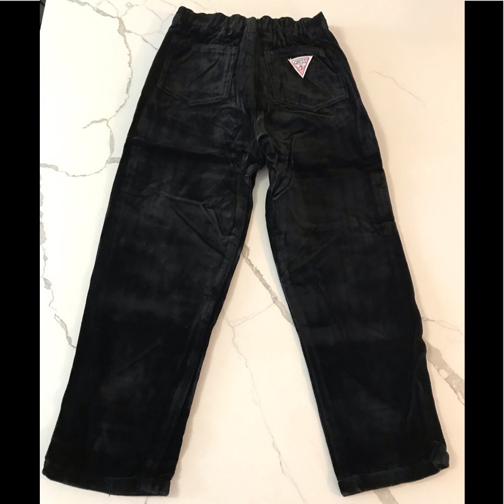 Girls Vintage Guess Velvet Pants Size 5 Years